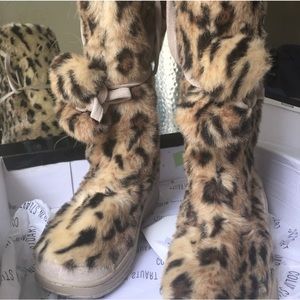 Victoria Secret Animal print FUR Boots